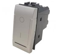 INTERRUTTORE BIPOLARE ARTCOMPATIBILE LIVING ALLUMINIO ART-A-MAP802A MAPAM