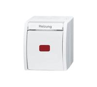 INTERRUTTORE BIPOLARE CON LAMPADA DI SEGNALAZIONE BUSCH-JAEGER Busch-Jaeger 1085-0-1623 - Tensione di entrata 250V, Corrente nominale 10A, 1 modulo, colore bianco