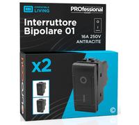 Interruttore Bipolare Di Corrente 16A 250V I/O Compatibile Con Bticino Living a