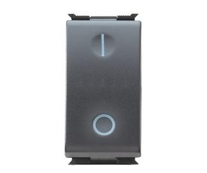 Interruttore bipolare Gewiss Playbus 16A nero GW30004