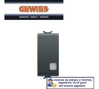 INTERRUTTORE BIPOLARE GW12005 16AX SEGNALAZIONE GEWISS CHORUS NERO