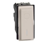 Interruttore bipolare illuminabile Bticino KM4002 Living Now 1 modulo Sabbia Sabbia