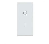 Interruttore Bipolare Illuminabile EASY 16AX 250V~ - Compatibile Matix - Frutto 1 Modulo per Impianti Civili - Interruttore ON/OFF con Spia - Colore Bianco - LEMAG SRL