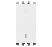 Interruttore bipolare Urmet Lybra 16AX 2P bianco 27162.B