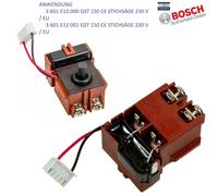 Interruttore BOSCH 2607200662 JIGSAW GST150 CE PER seghetti alternativi...