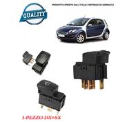 INTERRUTTORE BOTTONE ALZA VETRO PER SMART FOUR FOUR PULSANTE FINESTRINO TASTO