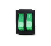 Interruttore CD8 a doppio rotore ON-OFF 2 posizioni 6PIN Apparecchiature elettriche con interruttore di alimentazione della luce 16A 250V/20A 125VAC(Green)