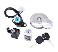 Interruttore Chiave di Compatibile Con CMX250 Per Rebel 1985-2015 Per CA125 1995-1999 1 Set Copri Tappo Carburante Per Motocicletta, Interruttore Di Accensione, Set Di Chiavi Per Lucchetto Casco