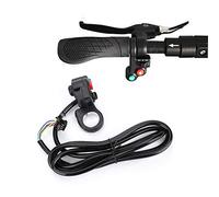 Interruttore clacson bici elettrica, 3 in 1 Interruttore luci anteriori Clacson Pulsante indicatore di direzione sinistra destra con cavo da 1,5 m per manubrio scooter Ebike da