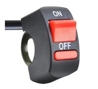 Interruttore clacson per Moto 1 Pulsante di Accensione/spegnimento Universale per Manubrio Motocicletta 12 V/10 A Nero Interruttore A 2 Fili Pulsante Avvertimento per Manubrio Interruttore Manubrio