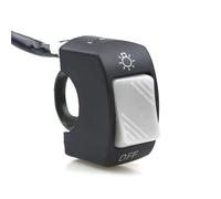 Interruttore clacson per moto Interruttore Di Avviamento Universale Per Moto Da 12 V 7/8" Interruttore Di Accensione/spegnimento Per Moto Interruttore Per Faro Di Seconda Per Linea Interruttore(Gray)