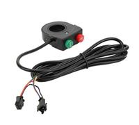Interruttore Clacson Scooter, 22,5 mm 2 in 1 Interruttore Manubrio Luce On/Off Faro Bici Pulsante Bicicletta in Plastica Parti di Modifica per Scooter Moto Ebike