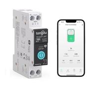 Interruttore collegato, interruttore intelligente WiFi 1P, 16A fai da te Interruttore intelligente compatibile con Alexa, Google Assistant, Smart Life, TUYA, misurazione, controllo vocale e funzione