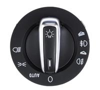 Interruttore Comando Fari Luci Faro Interruttore Di Controllo Della Luce Di Nebbia Manopola 4F1941531E 4F1941531D Compatibile Con A6 S6 C6 2005-2011 Per A6 Per Allroad Per Quattro 2007-2011(Silver)