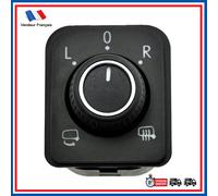Interruttore Comando Regolazione Specchi Retrovisori 6 Pin CHROME Nero PARTSLINE