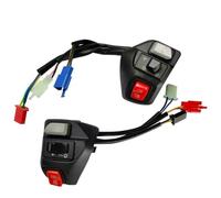 Interruttore combinato di accensione e spegnimento della fiamma per moto compatibile con Yamaha AEROX 155, plastica ABS, montaggio ergonomico sul manubrio (nero)