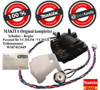 Interruttore completo originale MAKITA - regolatore W107413449 per VC3012M VC...