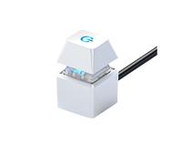 Interruttore Computer Scheda Madre PC Avvio Esterno Luce LED Accensione/Spegnimento Pulsante Quadrato Cavo Prolunga 2M Bianca