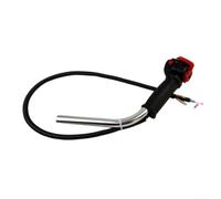 Interruttore con manico per decespugliatore con cavo dell'acceleratore per macchine da giardino, accessori per il controllo della leva del gas, alloggiamento in PP da 1,9 cm (interruttore destro)