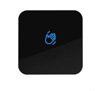 Interruttore con sensore a infrarossi, pulsante di controllo senza contatto, con ritardo personalizzabile e sensibilità regolabile, compatibile con vari sistemi di controllo degli accessi (nero, 86 x