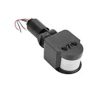 Interruttore con sensore di movimento a infrarossi Timer regolabile ad alta sensibilità Controllo automatico per illuminazione esterna interna Nero 155x58x47mm