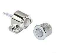 Interruttore con sensore di movimento a LED con rilevamento a infrarossi per illuminazione armadio e guardaroba, 5 A, tensione nominale 12 V/24 V, design ignifugo (terminale HY3P)