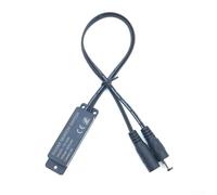 Interruttore con sensore di movimento a microonde da 5,8 GHz, strisce LED con rilevatore di presenza umana CC 5-24 V, controller auto/off, carico 60 W, portata 3-6 m (nero)