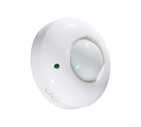 Interruttore con sensore di movimento PIR, per lampada da soffitto a 360°, sensore di occupazione con sensibilità regolabile e alla luce, bianco (112 x 50 mm)