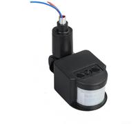 Interruttore con sensore di movimento, rilevatore PIR, regolatore automatico della luce, ritardo regolabile 10-300 s, ampio raggio di 120°, per lampadine a LED, corridoio, garage, scale (3)
