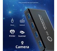 Interruttore Condivisione Manuale USB 3.0 4 a 2 per Doppio Computer Periferiche