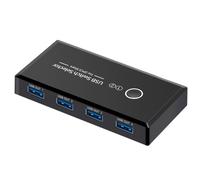 Interruttore Condivisione Manuale USB 3.0 4 a 2 per Doppio Computer Periferiche