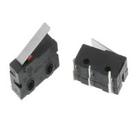Interruttore Contatto in rame 5A 125/250V Finecorsa No Nc 2/3Pin Asta ad arco a rullo Interruttore a pulsante rapido(Right foot With rod,5PCS)