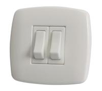 Interruttore Contemporary 2 p. bianco - 1 PZ Osculati - 14.484.02 - 1448402