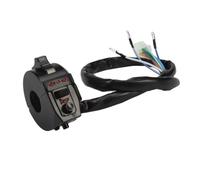 Interruttore Controller Manubrio Moto Per Pulsante Clacson Universale Per Indicatore Di Direzione Avvio Fendinebbia Blocco Comandi Moto(Black)
