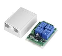 Interruttore Controllo di Gran Lunga modulo di relè Wireless Porte di Garage Interruttore di Controllo Ricevitore Consiglio con Telecomando per Porta di Garage Apre Automobili DC12 V 4-CH 433 MHz