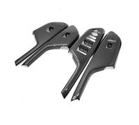 Interruttore controllo Per Civic 10th 2016-2020 Interni Auto Struttura Carbonio Porta In Vetro Pulsante Finestra Controllo Ascensore Telaio Copertura Trim(Rhd)