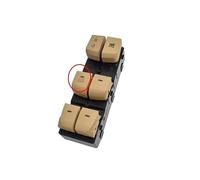 Interruttore controllo Per Hyundai Per Elantra 2012-2016 93570-4V000 Interruttore Di Controllo Alzacristalli Elettrico Auto Pulsante Interruttore Alzacristalli(Beige AUTODOWN)