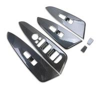 Interruttore controllo Per KIA Per Sportage NQ5 2021-2024 Auto Porta Bracciolo Pannello Finestra Ascensore Pulsante Interruttore Copertura Trim Auto Interni Adesivo(Carbon Fiber)
