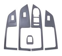 Interruttore controllo Per VW Per G&olf 8 MK8 Pro R 2021-2023 Auto Porta Bracciolo Finestra Ascensore Pulsante Interruttore Pannello Copertura Trim Auto Interni Adesivo(Steel Black)