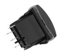 Interruttore Controllo Veicolo Cablaggio e Pulsante Laterale Nero | Metallo e ABS, Ricambio per Modifica Impianto Luci, Adatto a Veicoli e Meccanici