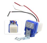 Interruttore crepuscolare automatico sensore fotocellula per lampione stradale illuminazione giardino AC DC 12v 24v 110v 220v bianco blu compatto (220V)
