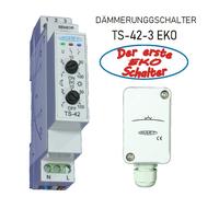 Interruttore Crepuscolare Mart TS-42-3 - Eko Schalter-Morgen / Sera Separati