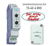 Interruttore Crepuscolare Mart TS-42-4 -eko Schalter-Morgen / Sera Separatamente