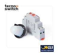 Interruttore sensore crepuscolare 220v da esterno regolabile ip65 da quadro