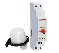 Interruttore crepuscolare da quadro elettrico con sonda esterna CR-1DIN 230VAC V