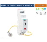 INTERRUTTORE CREPUSCOLARE SU GUIDA DIN CON SENSORE FOTOELETTRICO AC 220V 16A