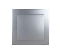 Interruttore crossover da incasso in argento, serie 8000. Design elegante e funzionale, ideale per ottimizzare lo spazio e aggiungere un tocco sofisticato a qualsiasi impianto elettrico.