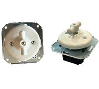 Interruttore da incasso in porcellana bianca, 10 A e 250 V, con interruttore integrato e senza cornice. Ideale per impianti elettrici, combina funzionalità ed estetica in un unico prodotto.