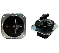 Interruttore da incasso in porcellana nera, 10 A 250 V, tipo interruttore e senza cornice. Ideale per una finitura elegante e funzionale in qualsiasi ambiente, garantendo un controllo efficiente della