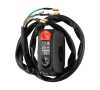 Interruttore da manubrio per moto Interruttore a pulsante di avviamento compatibile con l'interruttore laterale del pulsante di accensione e spegnimento del manubrio ATV